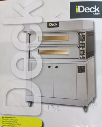 Forno per pizzeria 2  camere+camera lievitazione