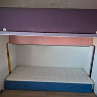 Letto a castello scorrevole
