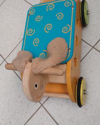 Leprotto cavalcabile per bambini