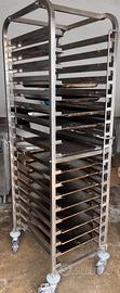Carrello porta teglie professionale (COME NUOVO!)