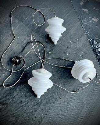 Lampadario sospensione design a tre luci