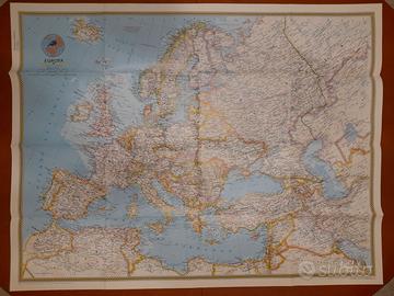 Mappa politica dell'Europa. 100 cm x 77  cm. Natio