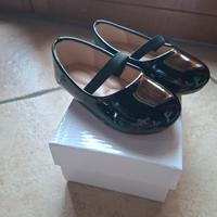 Ballerine bambina nere vernice basse numero 24