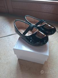 Ballerine bambina nere vernice basse numero 24