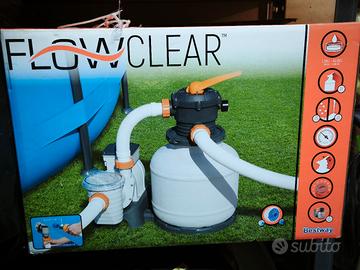 pompa con filtro a sabbia per piscine