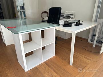 Scrivania in cristallo temperato