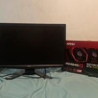 monitor + scheda video MSI