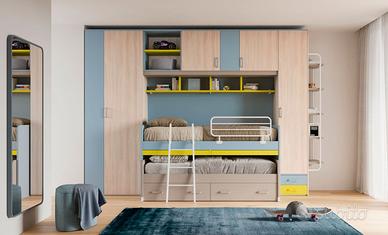 CAMERETTA CON ARMADIO A PONTE +LETTI INCLUSI