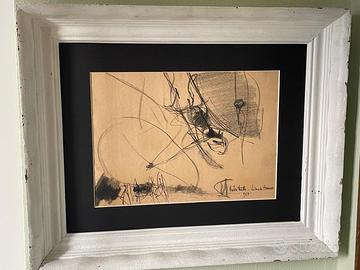 quadro disegno astratto del 1957 firmato Lazzaroni