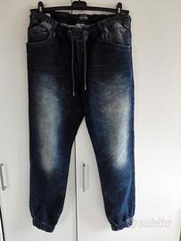 JACK & JONES Pantatuta Blu NUOVO Effetto Slavato