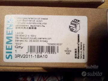 Salvamotore siemens 3rv2011-1ba10