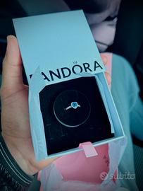 ANELLO PANDORA CUORE BLU