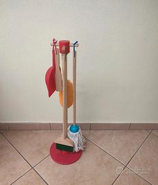 Gioco in legno Set di pulizie