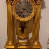 Raro orologio a portico movimento a caviglie caric