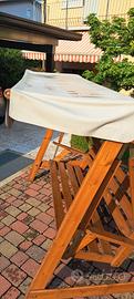 Dondolo ,divano ,in legno da  giardino