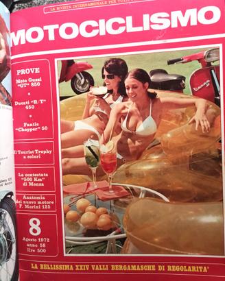 Rivista MOTOCICLISMO numero 8 del 1972