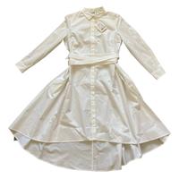 Peserico Abito Camicia con Cintura bianco