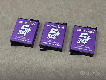 3 Batterie ricaricabili da 2250mAh per DJI Osmo