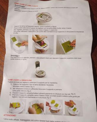 affettatrice e lava insalata