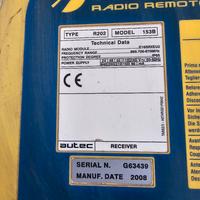 autec radio comamdo con pulsantiera