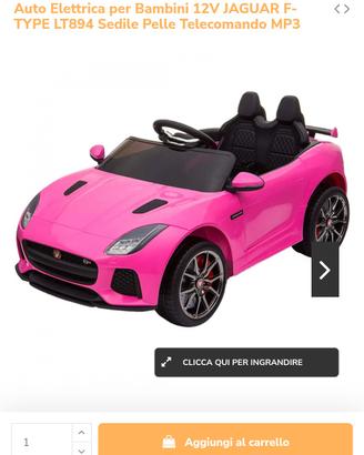 macchina elettrica due posti  jaguar