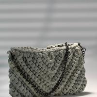 Borsa Uncinetto - RecTriangle Eucalipto