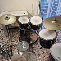 batteria yamaha stage custom, completa di sordine