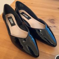 ZIGN LEATHER Ballerine Patent Black Taglia.37
