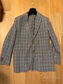 Boglioli blazer uomo 52 check blu giacca