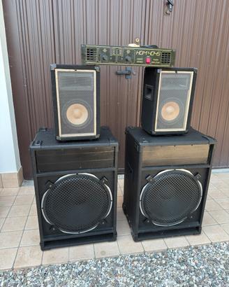 Casse subwoofer e amplificatore