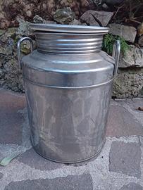 Fusto/bidone x alimenti in acciaio inox  20 l