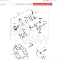 Pistone pompa freno post Kawasaki KLE500 430201084