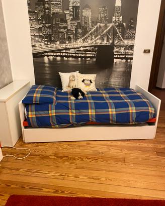 Letto singolo con secondo letto a scomparsa