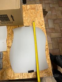 Plafoniera vetro satinato