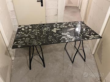 Tavolo scrivania vetro IKEA VIKA GLASHOLM