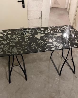 Tavolo scrivania vetro IKEA VIKA GLASHOLM