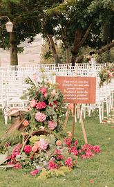 Pannello in legno di benvenuto matrimonio