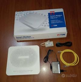 TIM SMART MODEM ROUTER WI-FI FIBRA ADSL RETE FISSA