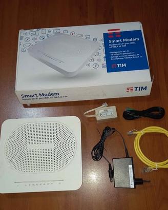 TIM SMART MODEM ROUTER WI-FI FIBRA ADSL RETE FISSA
