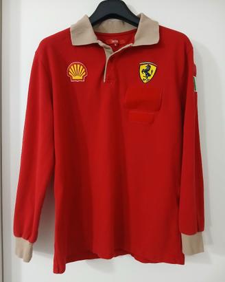 Maglia Polo Vintage Scuderia Ferrari Meccanico F1