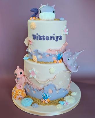 Torta Scenografica Tema Mare - Cake Design (38 cm)