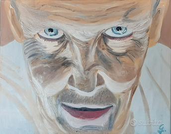 Ritratto olio su tela " Hannibal Lecter"