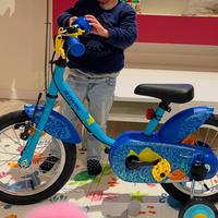 Bici bambina/o 3-5 anni B twin 500 14 pollici