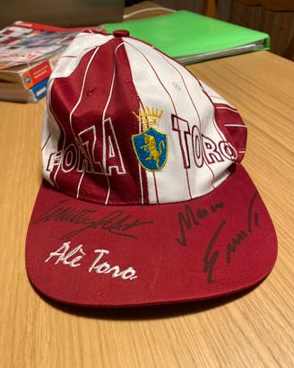 Cappellino torino calcio autografato