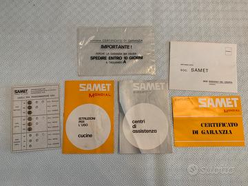 Libretto Macchina gas SAMET