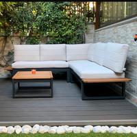 Divano giardino angolare componibile