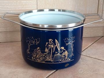 Pentola smaltata vintage Siltal