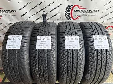 4 PNEUMATICI 205/55 R16 BARUM INVERNALI 85%