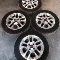 Cerchi lega 14" panda 3 serie+ doppio treno gomme 