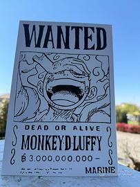 Poster Wanted Luffy One Piece